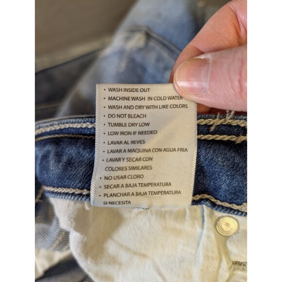 NEW KanCan Shorts Women's Size Medium Button Fly Distressed Raw Hem Denim Beach - Picture 11 of 12